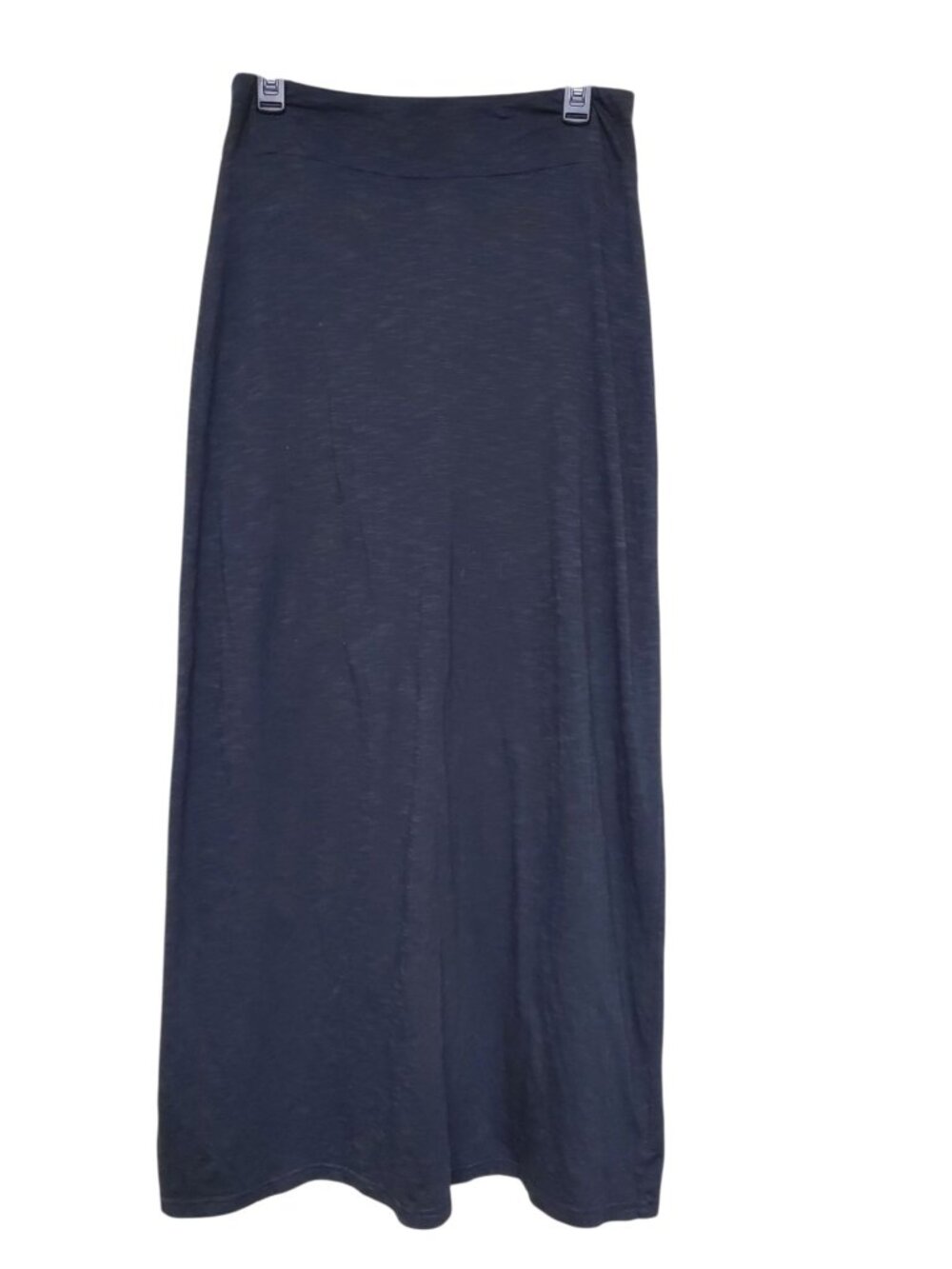 Columbia Women's Dark Charcoal Spacedye Long Jersey Knit Straight Maxi Skirt S